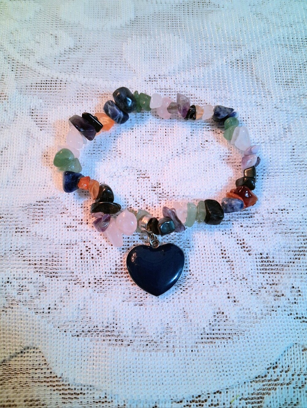 MysticHeart Natural Gemstone Bracelet - Picture 6 of 9